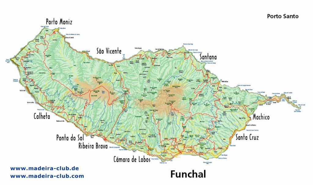 A Madeira Island Map Madeira Wine And Dine   Madeira Island Map 1024x607 